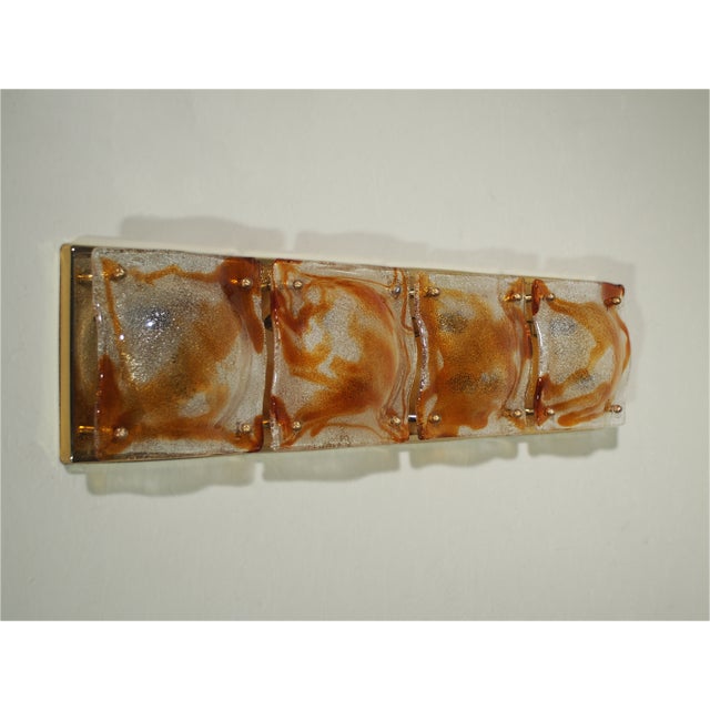 Glass Wall Lights by Toni Zuccheri for A.V. Mazzega, 1970s, Set of 4 For Sale - Image 7 of 17