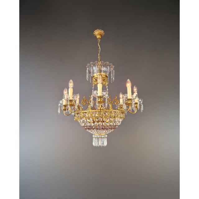 Antique Italian Belle Époque Chandelier - Restored and brought back to life We present to you a stunning antique...