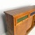 Italian Art Deco Wooden Sideboard with Green and Blue Stained Glass, 1930s For Sale - Image 9 of 18
