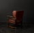 Wood Vintage Leather Chimney Armchair 1920s For Sale - Image 7 of 18