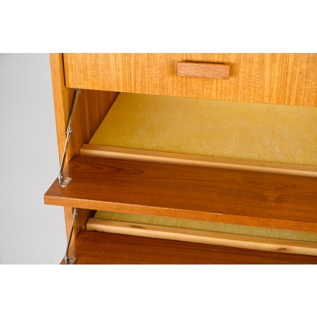Vintage Teak Shoe Cabinet, Germany, 1960s For Sale - Image 13 of 15