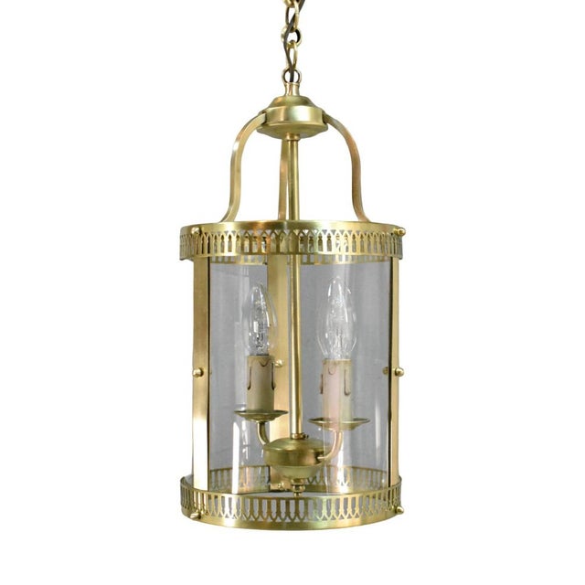 French Hall Lantern in Brass, 1890s For Sale - Image 14 of 14