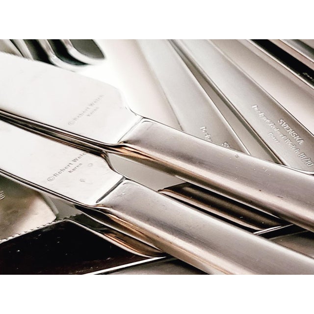 Robert Welch Svenska Satin Stainless Flatware Set 49 Piece Set Chairish