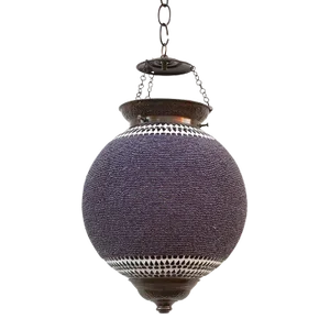 Navy Blue Pendant Sphere Lantern