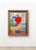 Bold vintage acrylic painting on canvas in ornate frame. I’m not signed. Painting size 30” x 40”