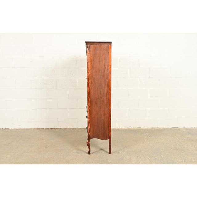 Antique Victorian Carved Mahogany Bookcase or Bar Cabinet, Circa 1890s For Sale - Image 14 of 16