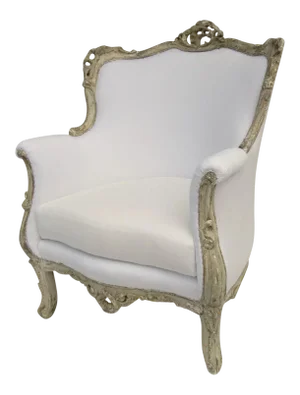 Rococo Painted Vintage Arm Chair Painted Finish