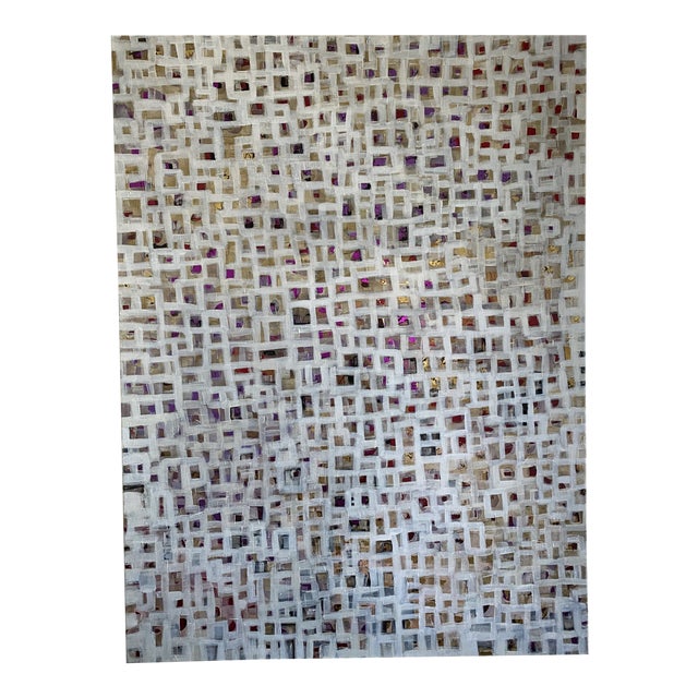 Large Original Painting Titled in the City For Sale