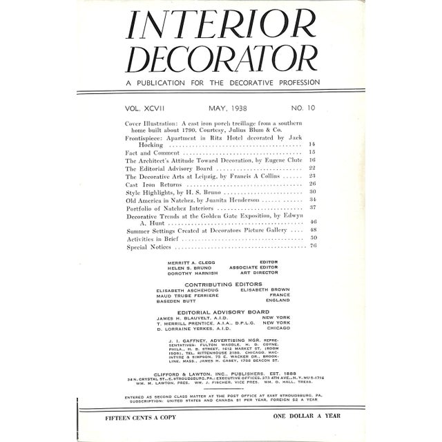 CLEGG, Merritt A. [editor] [80] pp. Clifford & Lawton, Inc., Publishers 1938 9 1/4" x 6 1/4" Stapled wraps
