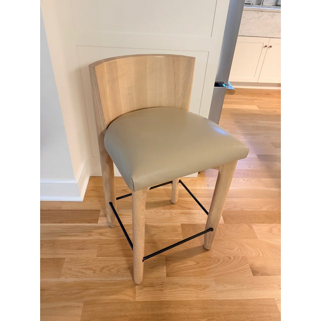 2020s Set of 3 Maiden Home Delancey Stools For Sale - Image 5 of 9