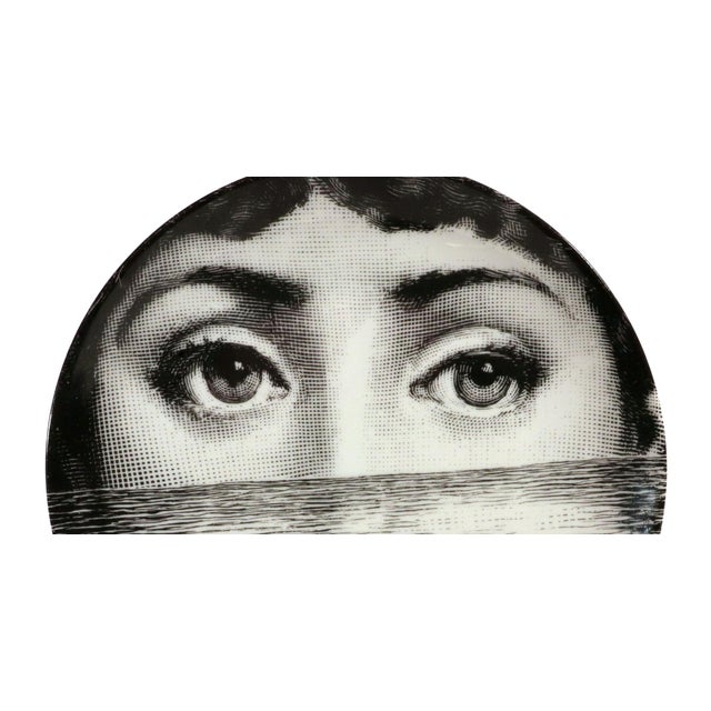 Fornasetti Tema E Variazioni No. 89 Lina Cavalieri Porcelain Plate For Sale In Philadelphia - Image 6 of 8
