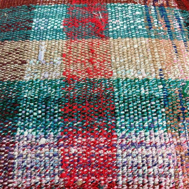 Vintage Turkish Kilim Bench Cushion Cover For Sale - Image 4 of 11