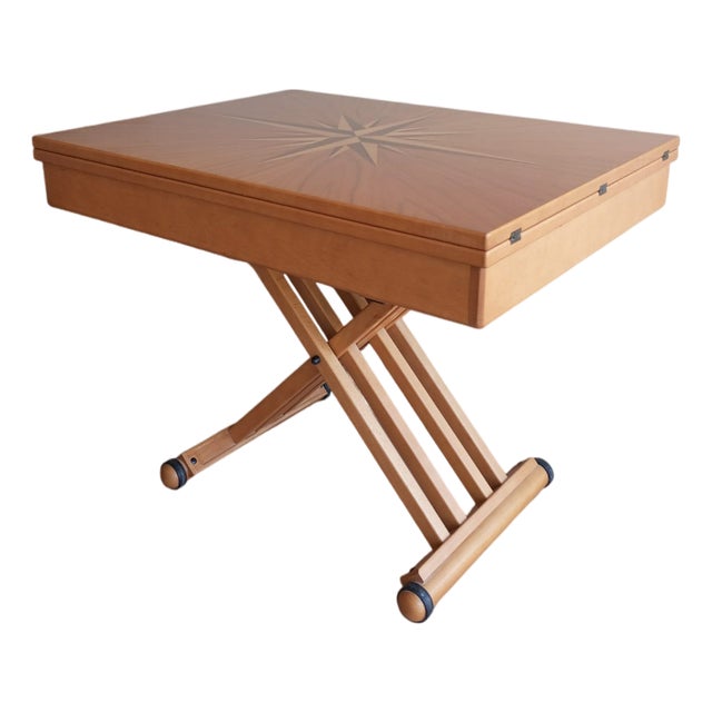 Vintage Italian Extendable Coffee Table in Walnut, 2000s For Sale