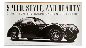Ralph Lauren Collection Speed, Style, and Beauty: Cars Poster attributed to Michael Furman, 2005