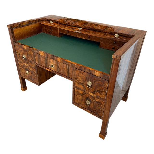 Biedermeier Secretaire in Walnut For Sale