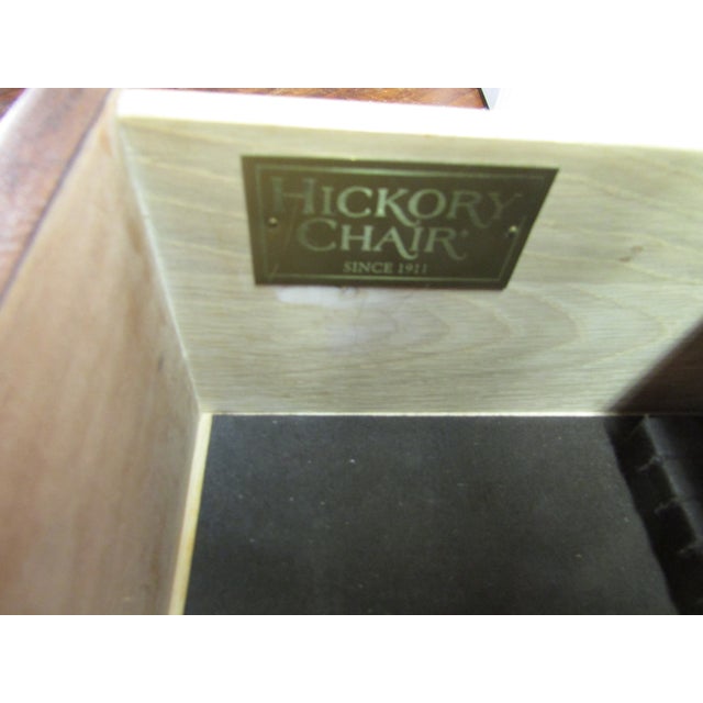 1990s Hickory Chair Solid Cherry Sideboard With Wrought Iron Top For Sale - Image 6 of 9