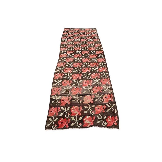 Vintage Handwoven decorative kilim rug from Kars region of Turkey.Approximately 50-60 years old. In very good condition.