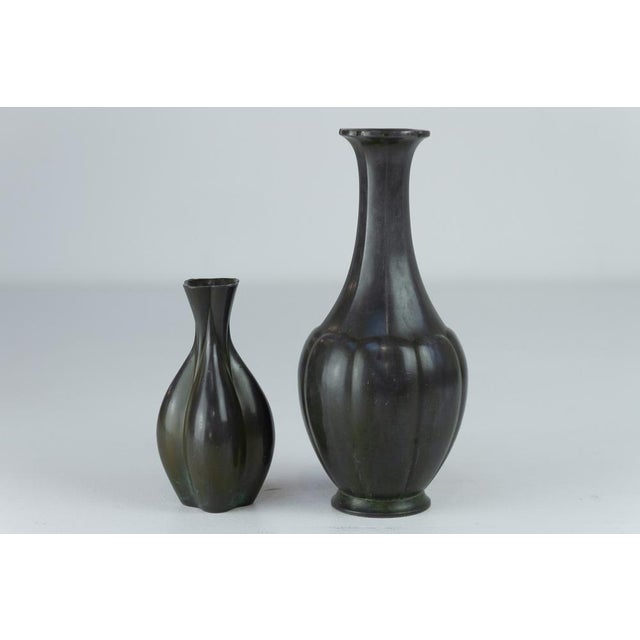 Danish Art Deco Vases by Just Andersen, 1940s, Set of 2 For Sale - Image 14 of 14