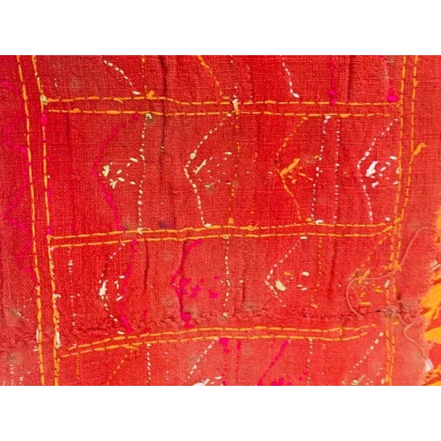 1960s Tribal Phulkari Wedding Shawl For Sale - Image 9 of 13