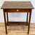 Vintage pine table with single drawer. Large enough for use as a small writing desk. Single drawer with porcelain knob...