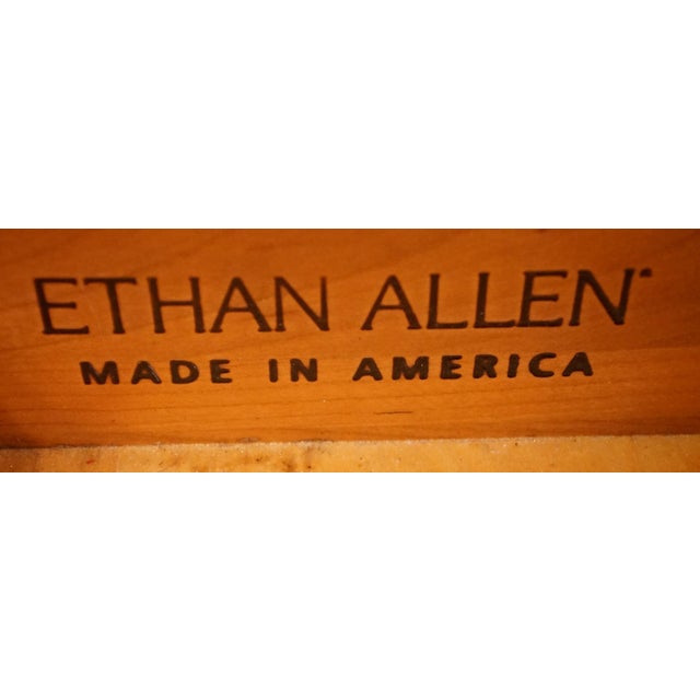 Ethan Allen Georgian Court Solid Cherry Traditional Style 22" Accent End Table 11-8607 For Sale - Image 9 of 13