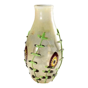 Monumental Art Glass Vase by Licio Zanetti, Murano Ca. 1970s
