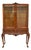 Queen Anne Burr Walnut Display Cabinet, 1930s For Sale