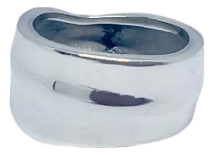 1990s Tiffany & Co Leaf Ring Size 5 Sterling Silver 5 Grams Estate
