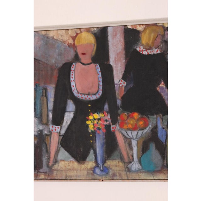 Ingert Eriksson, The Bar, 1960s, Oil on Canvas For Sale - Image 4 of 15