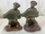 1920s Hubley Cast Iron Accordion Player Bookends on Banded Onyx - Pair For Sale - Image 10 of 11