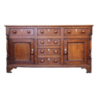 Late 18th Century George III Oak Dresser Buffet, England For Sale