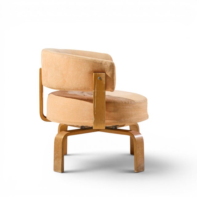 Carina Bengs for Ikea Fridene Mid Century Swedish Bentwood Swivel Lounge Chairs - Pair For Sale - Image 11 of 12