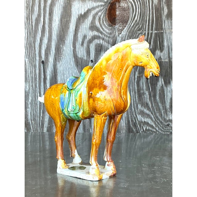 Vintage Asian Temple Horse For Sale - Image 4 of 6