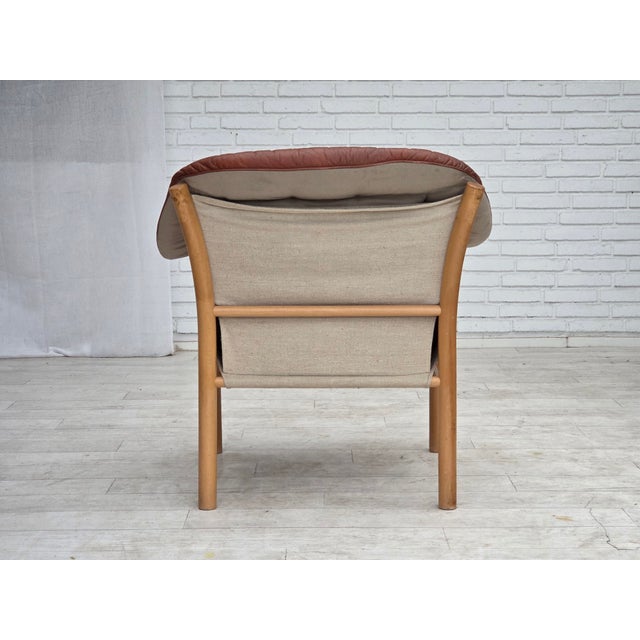 Swedish Model G7 Pedro Leather Armchair by Gunnar Kentemo, 1970s For Sale - Image 14 of 18