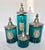 French Country French Apothecary Glass/Pewter Bath Jar Set For Sale - Image 3 of 15