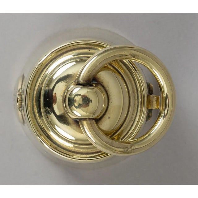 Antique Brass "7 Lb" Weight Inkwell For Sale - Image 9 of 11