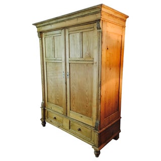 European Pine Armoire For Sale