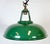 1960s Industrial Green Enamel Factory Pendant Lamp, 1960s For Sale - Image 5 of 18