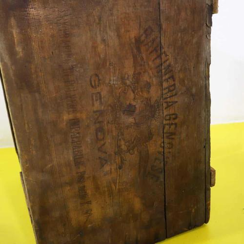 Raffineria Genovese Wooden Box with Original Writings