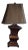 1980s Bloomingdales Copper Patina Baluster Style Wood Table Lamp For Sale
