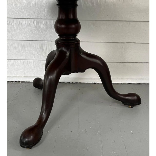 Wood Antique 18th Century George III Chippendale Mahogany Three Tier Dumb Waiter Side Table or What Not For Sale - Image 7 of 12