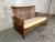 Modern Vintage Slatted Teak Settee For Sale - Image 3 of 13