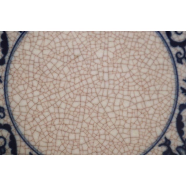 White Bowl Porcelain Rarity Bohemia-Werk Blue and White Eagle Motif, Germany 1941 For Sale - Image 8 of 12