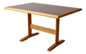Vintage Wooden Trestle Table