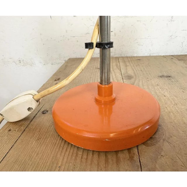 Vintage Orange Table Lamp, 1970s For Sale - Image 12 of 16