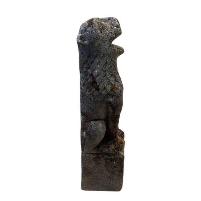 2000 - 2009 Vintage Weathered Cast Stone Lion Wall Fountain For Sale - Image 5 of 12