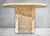 Beige Pair of 1970s Italian Travertine Scalloped Edge Pedestal End Tables For Sale - Image 8 of 17