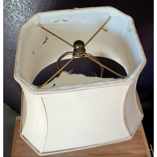 Rare Vintage Chinese Export Famille Rose Lamp - Elephant & Mahout Motif For Sale - Image 12 of 12