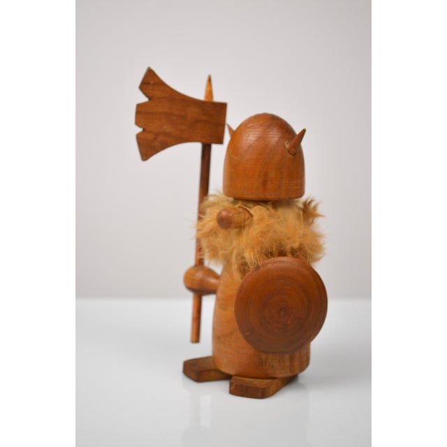 Wood Vintage Danish Teak Viking Figures by Kay Bojesen, 1960s, Set of 3 For Sale - Image 7 of 15