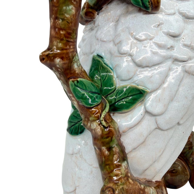 A William Brownfield Majolica Pitcher Modeled as a Cockatoo, English, Dated 1877 For Sale - Image 11 of 18